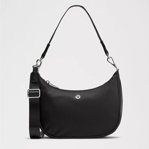 Lululemon Athletica Black Crescent Shoulder Bag